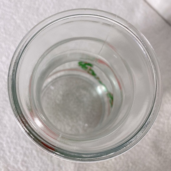 Vintage Festive Christmas Carafe Glass Juice Jar Pitcher - Picture 10 of 11